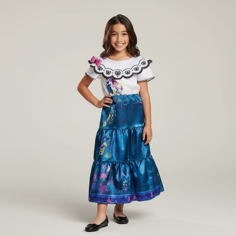Disney Encanto Mirabel Costume Girls 4-6 New In Bag Dress Halloween NWT